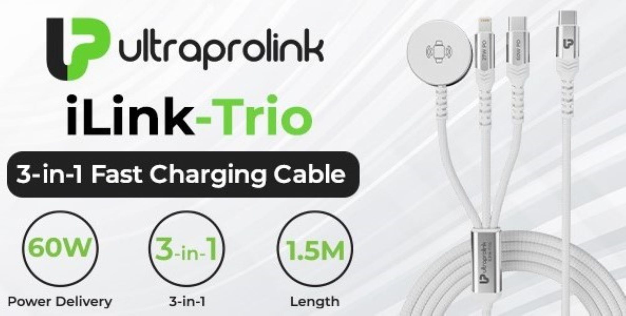 UltraProlink Releases iLink Trio 3-in-1 Cable for Apple Devices