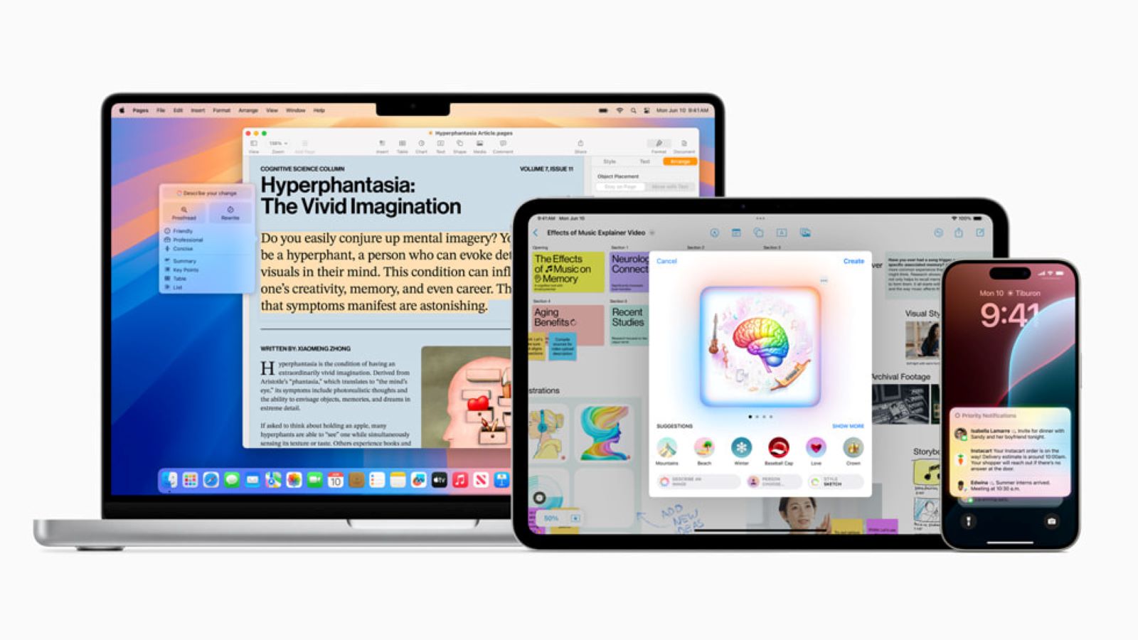Apple Intelligence Features Arrive on iPhone, iPad, and Mac