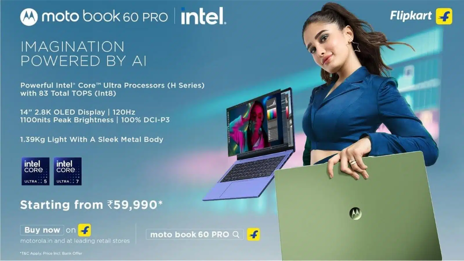 Motorola Launches Moto Book 60 Pro With Intel Core Ultra Processors in India