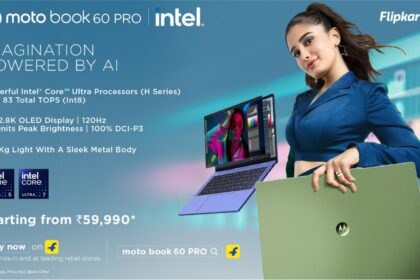 Motorola Launches moto book 60 PRO with Intel Core Ultra Chips in India