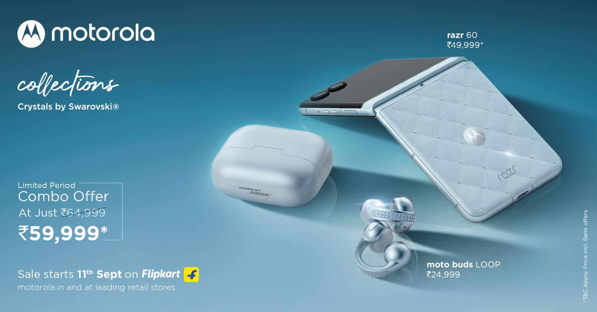Motorola and Swarovski unveil Brilliant Collection in India with Razr 60 and Moto Buds LOOP