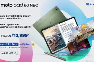 Motorola launches moto pad 60 NEO in India for INR 12,999