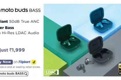 Motorola moto buds BASS with 50dB ANC launched in India at ₹1,999