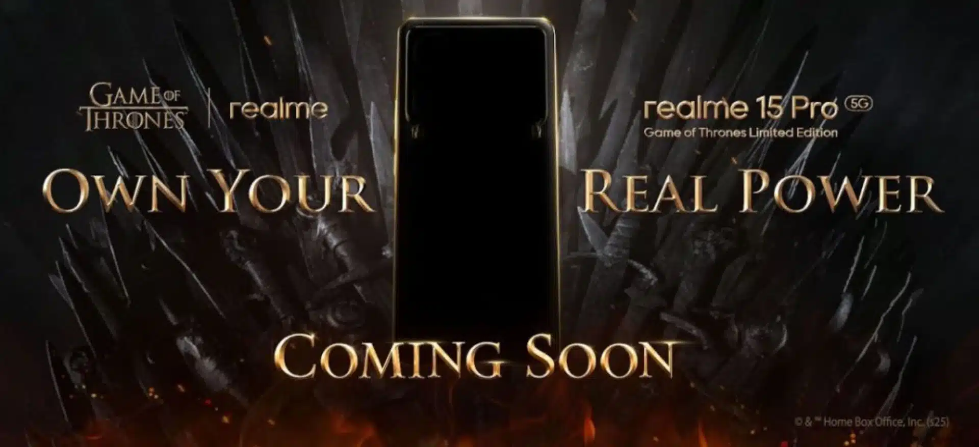Realme Teases Game of Thrones Limited Edition for Upcoming 15 Pro Smartphone