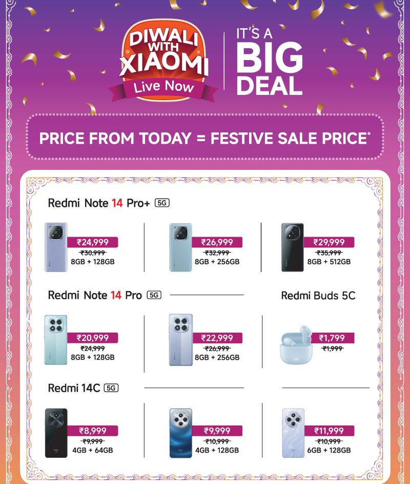 Xiaomi India Rolls Out Early Diwali Offers