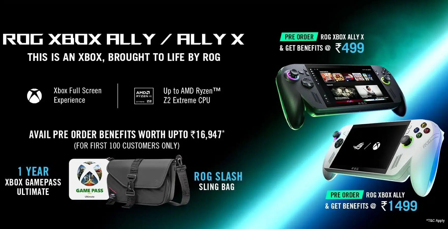 ASUS Launches ROG Xbox Ally Handhelds in India; Prices Start at INR 69,990