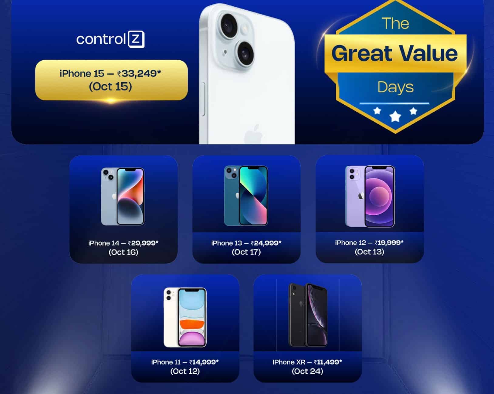 ControlZ Offers Renewed iPhones Starting at INR 7999 in Festive Sale