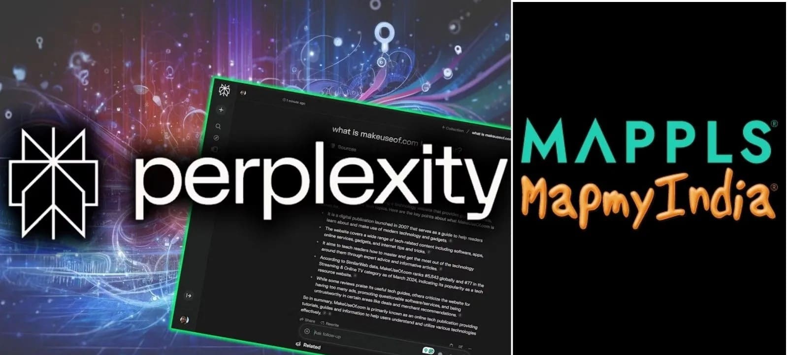 Mapmyindia Perplexity ai Partnership