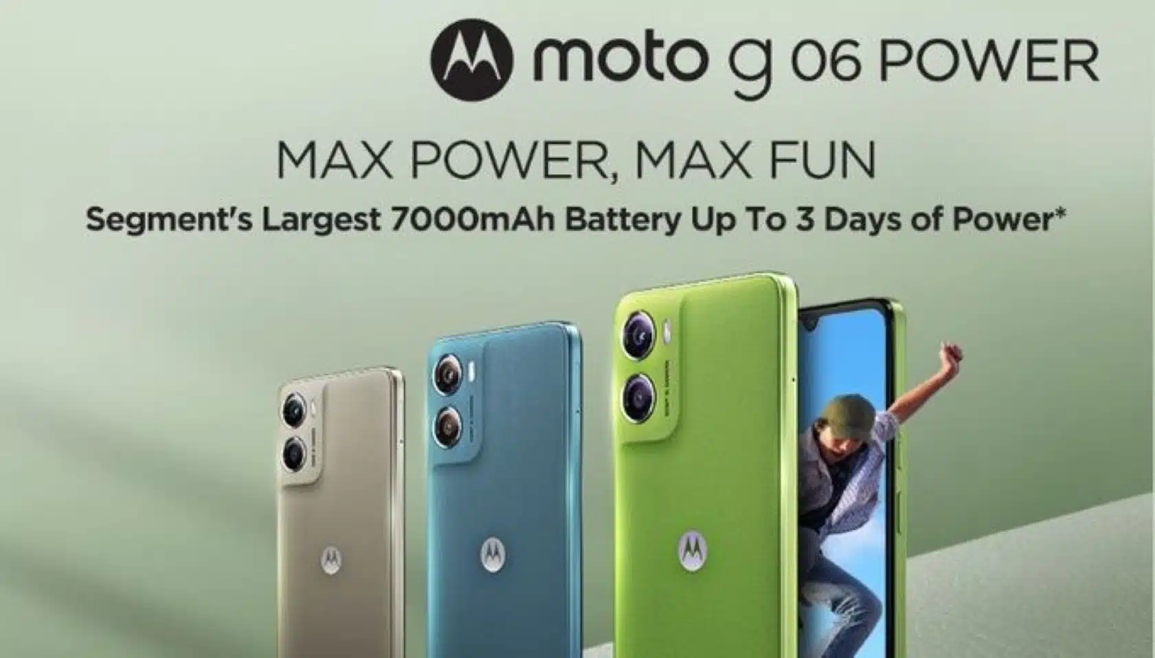 Motorola Launches Moto g06 POWER with 7000mAh Battery at Rs 7,499