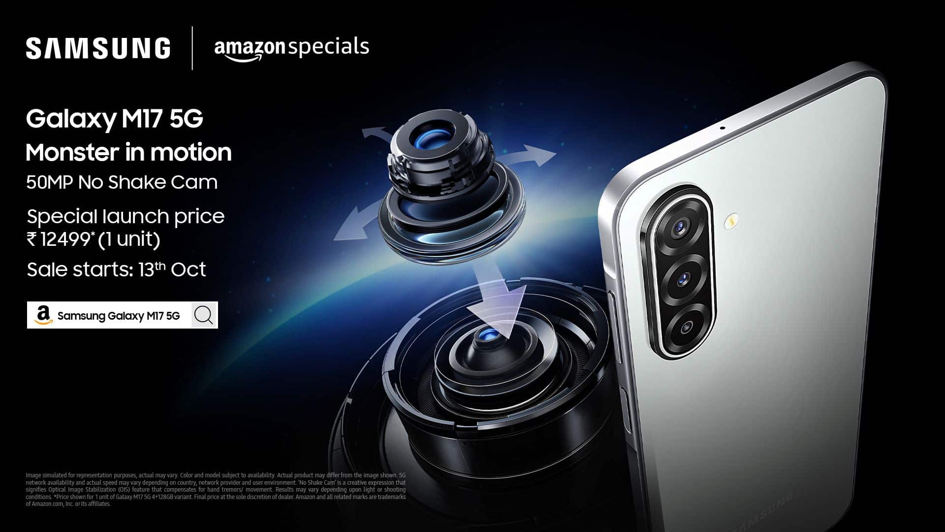 Samsung Launches Galaxy M17 5G in India with 'No Shake' OIS Camera Starting at ₹11,999