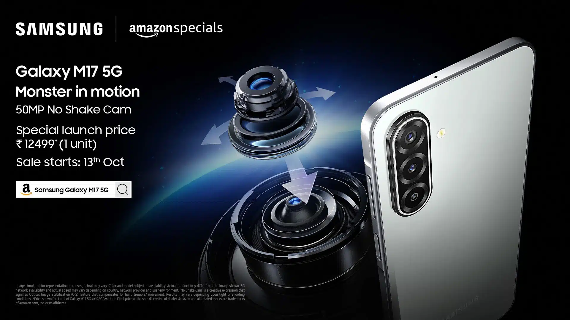 Samsung Launches Galaxy M17 5G in India with 'No Shake' OIS Camera Starting at ₹11,999