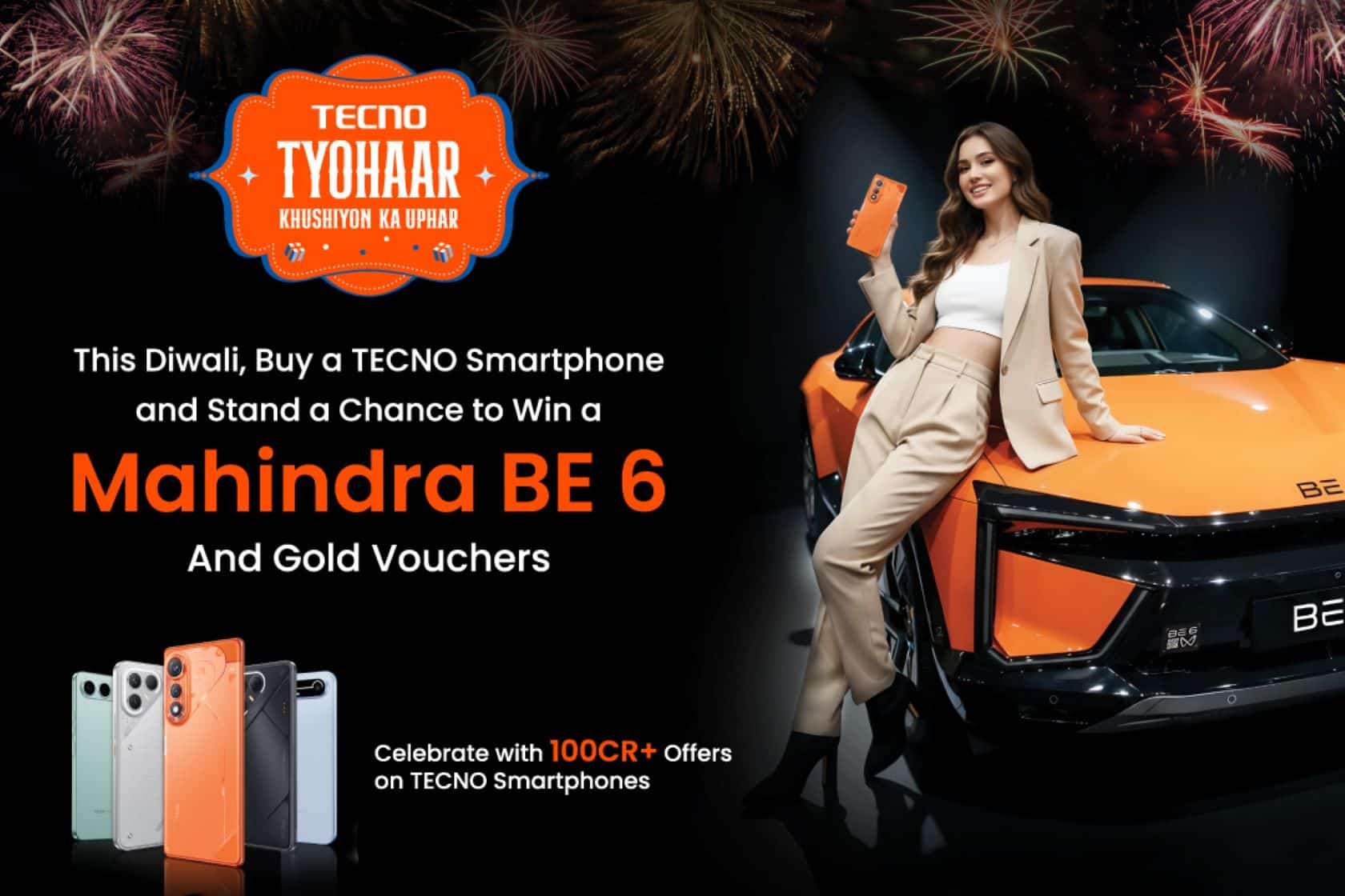 TECNO offers Mahindra BE6 in Diwali sale; top tech gifts under ₹20,000 revealed