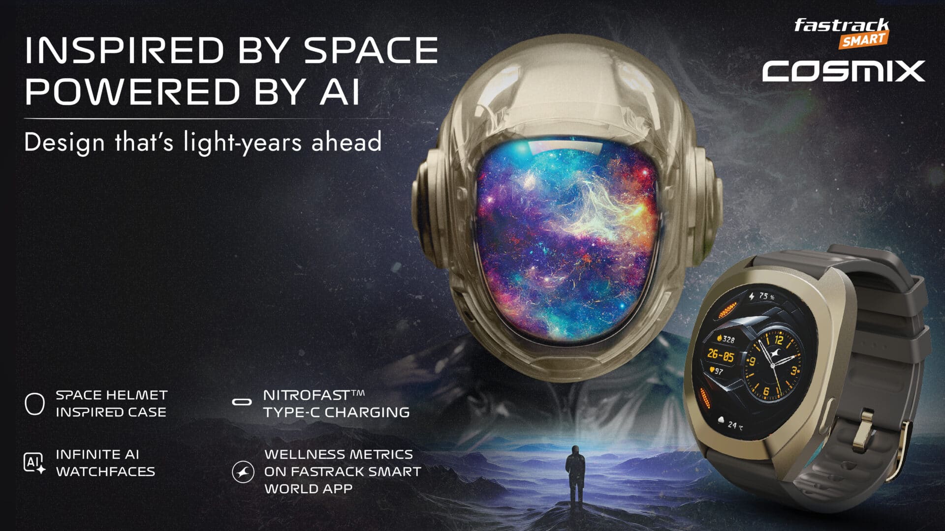 Fastrack Smart Launches Cosmix Smartwatch With Space Design and Built-in AI