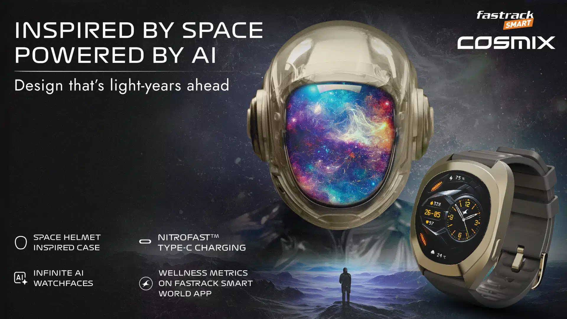 Fastrack Smart Launches Cosmix Smartwatch With Space Design and Built-in AI