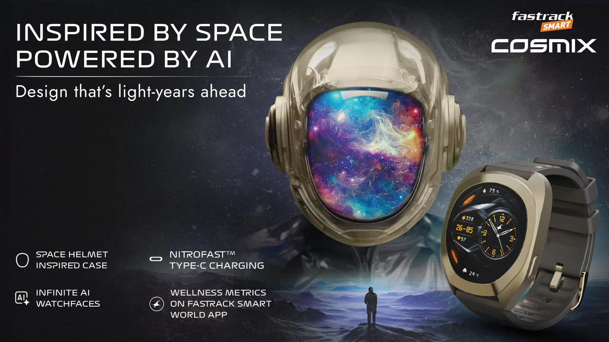 Fastrack Smart Launches Cosmix Smartwatch With Space Design and Built-in AI