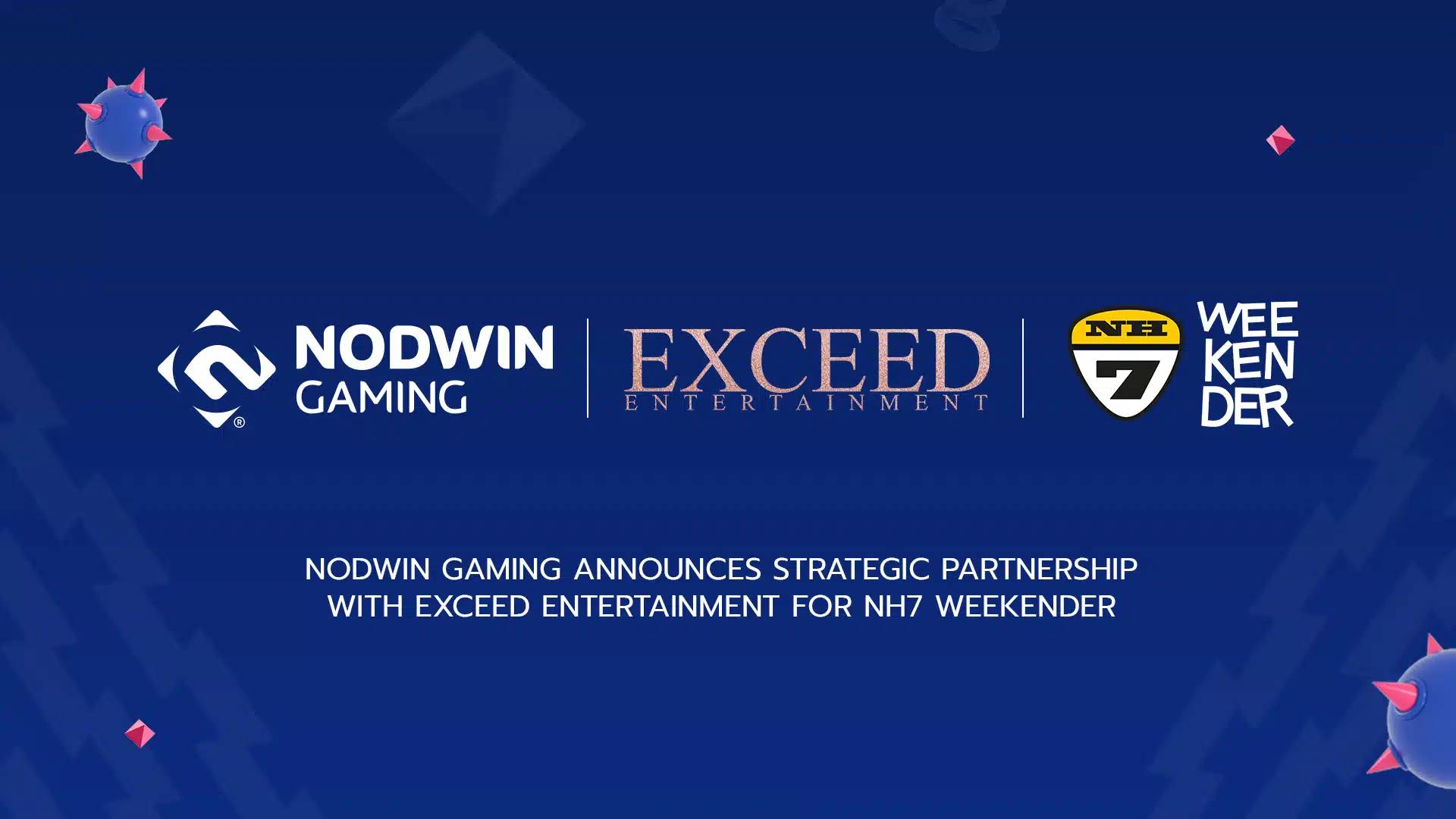 NODWIN Gaming and Exceed Entertainment Partner to Boost NH7 Weekender's Commercial Reach