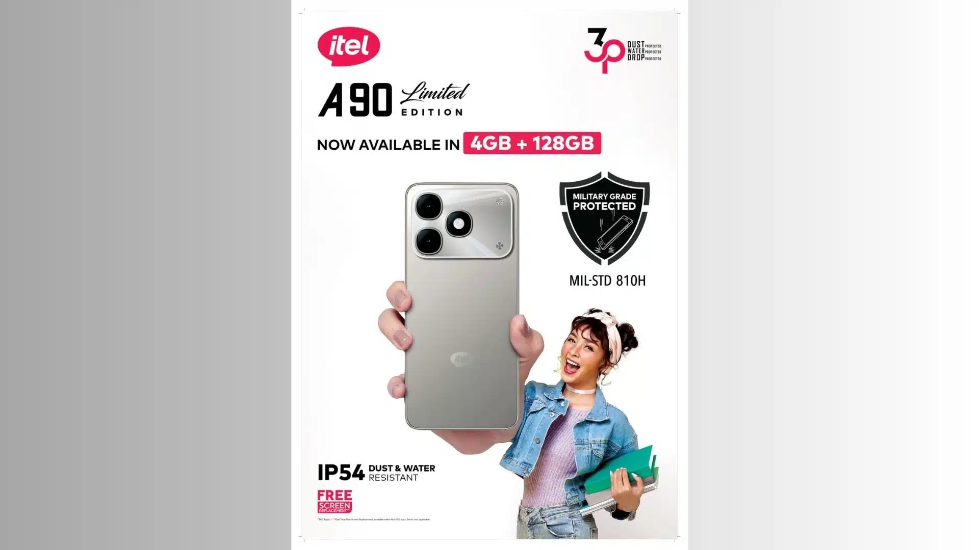 itel A90 Limited Edition Launches 128 GB Storage Variant at Rs. 7,299