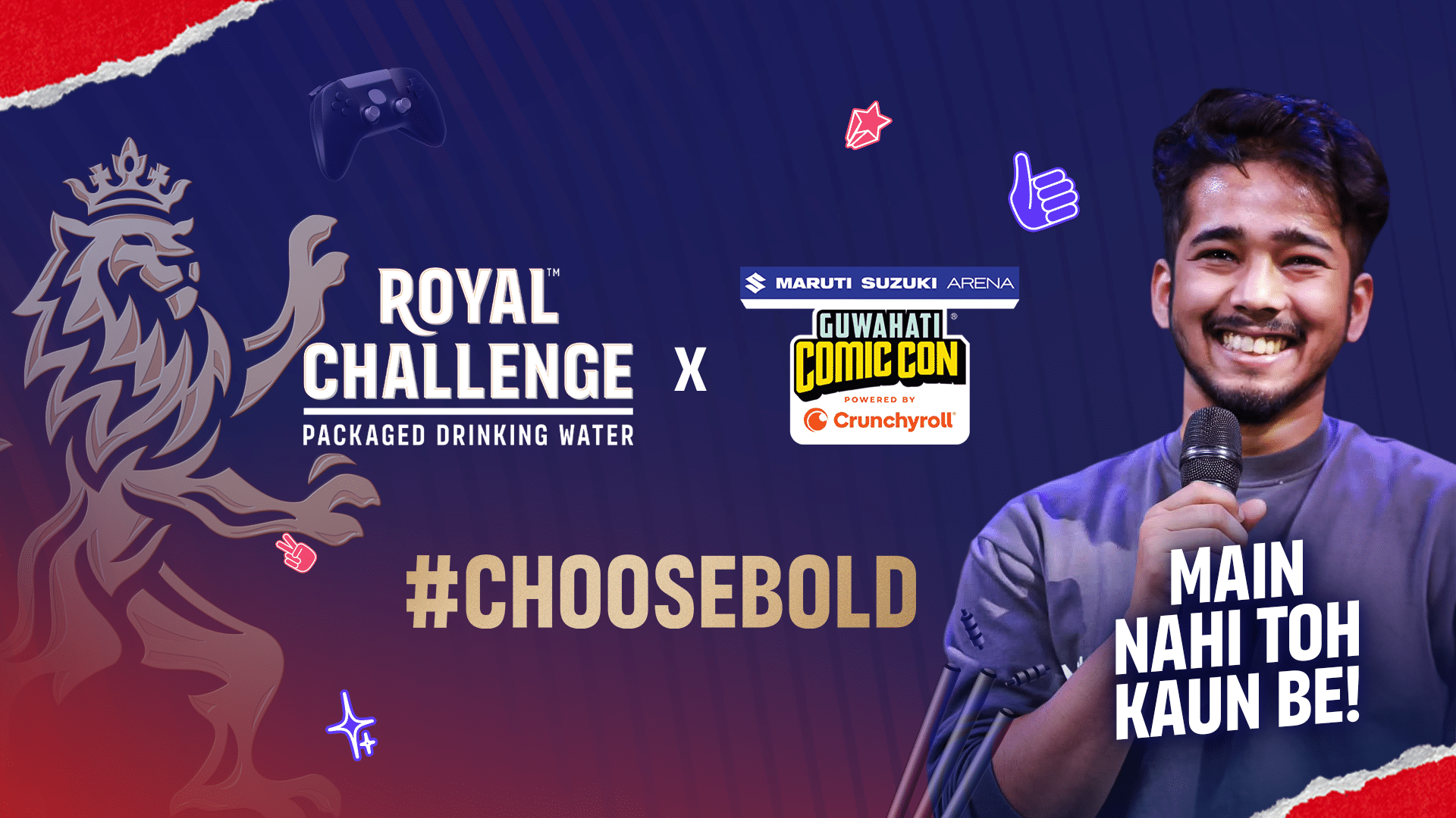 Royal Challenge PDW Partners with Gamer Sc0ut for Comic Con India 2025 Tour
