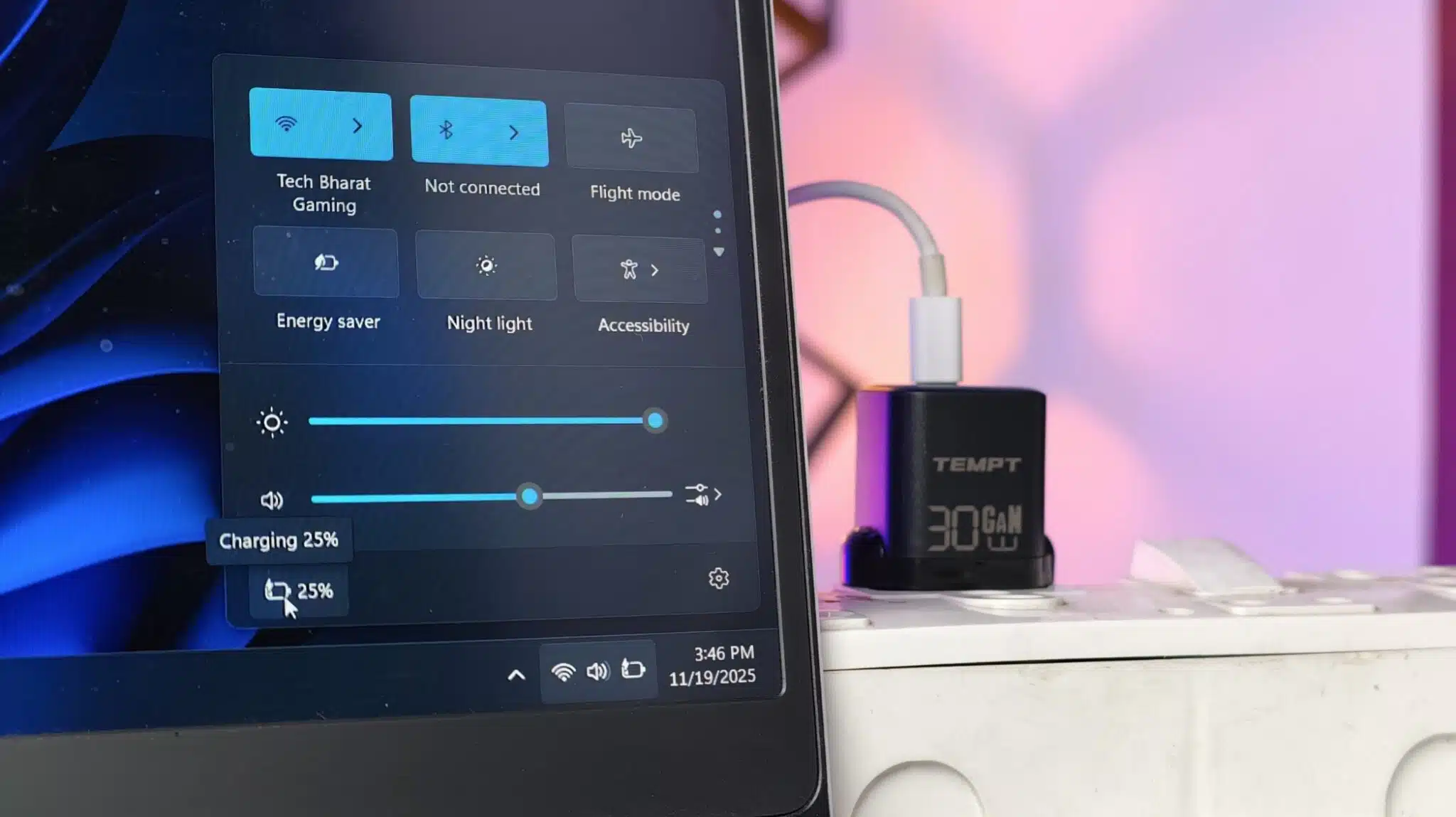 Tempt Elite 30W GaN Charger Review: Fast Charging Gets Affordable