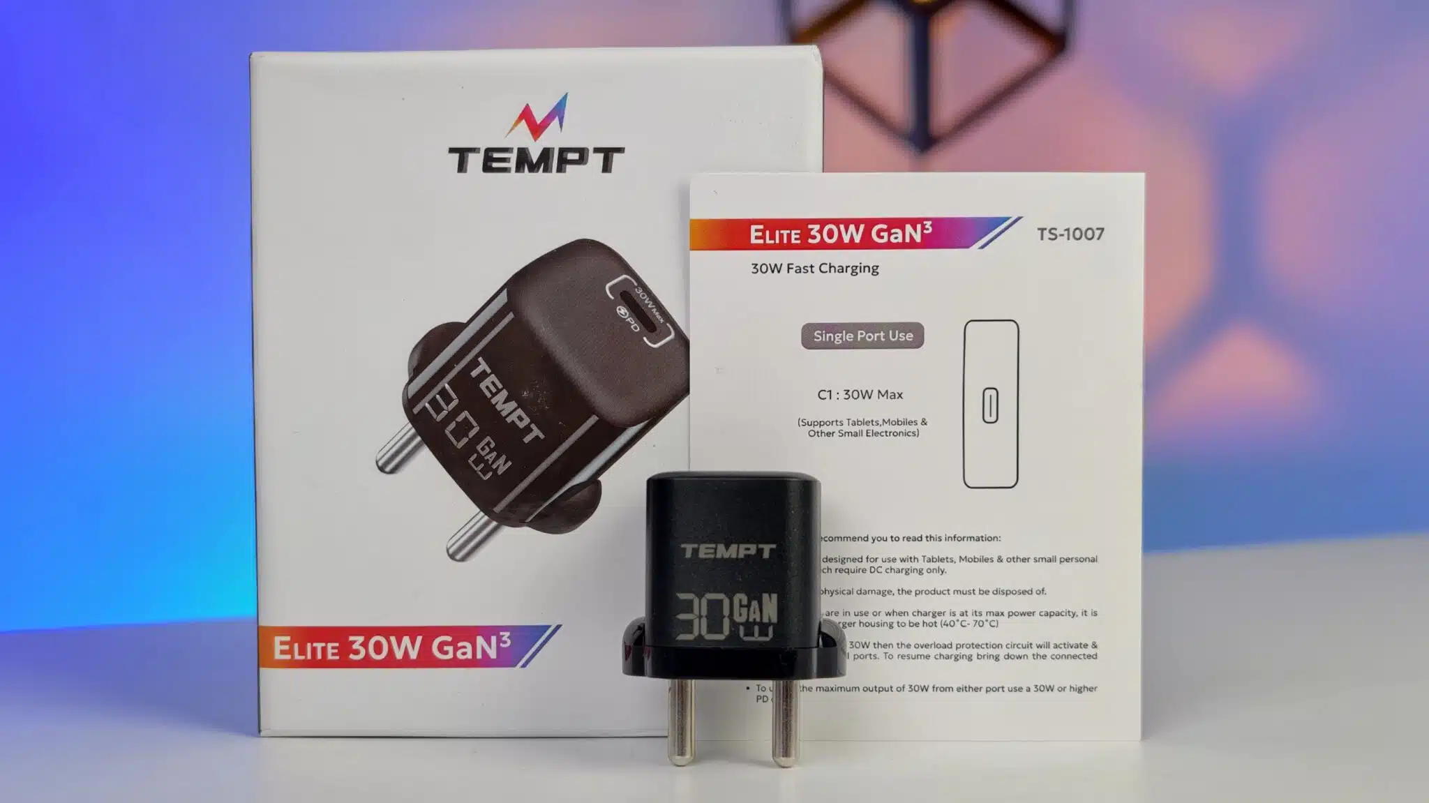 Tempt Elite 30W GaN Charger Review: Fast Charging Gets Affordable