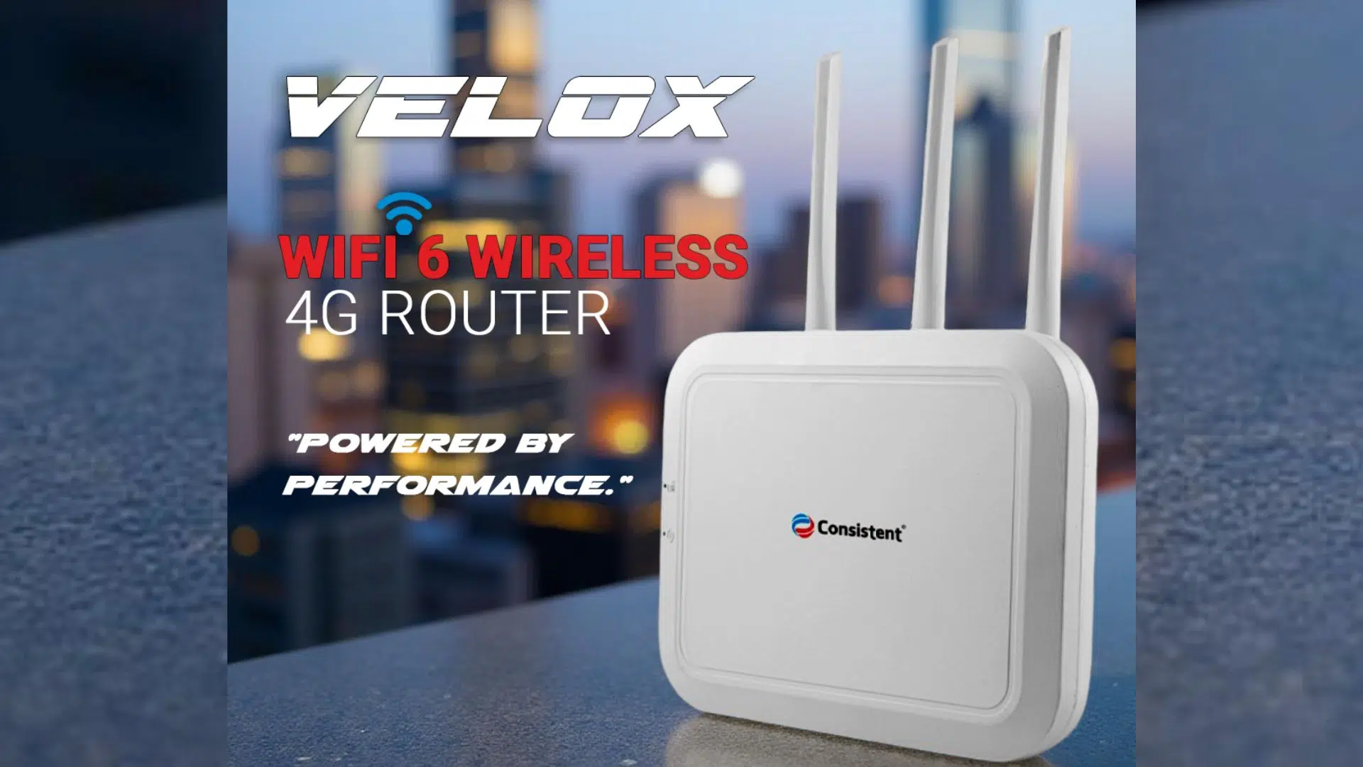 Consistent Infosystems Launches VELOX WiFi 6 Wireless 4G Router in India