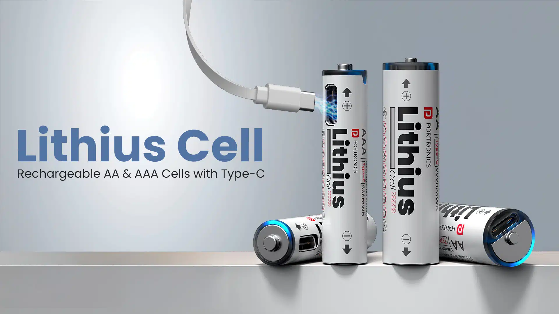 Portronics Launches Lithius Cell Rechargeable Lithium-ion Batteries in AA & AAA Variants