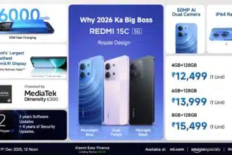 Xiaomi India launches Redmi 15C 5G with 6000mAh battery and HyperOS 2