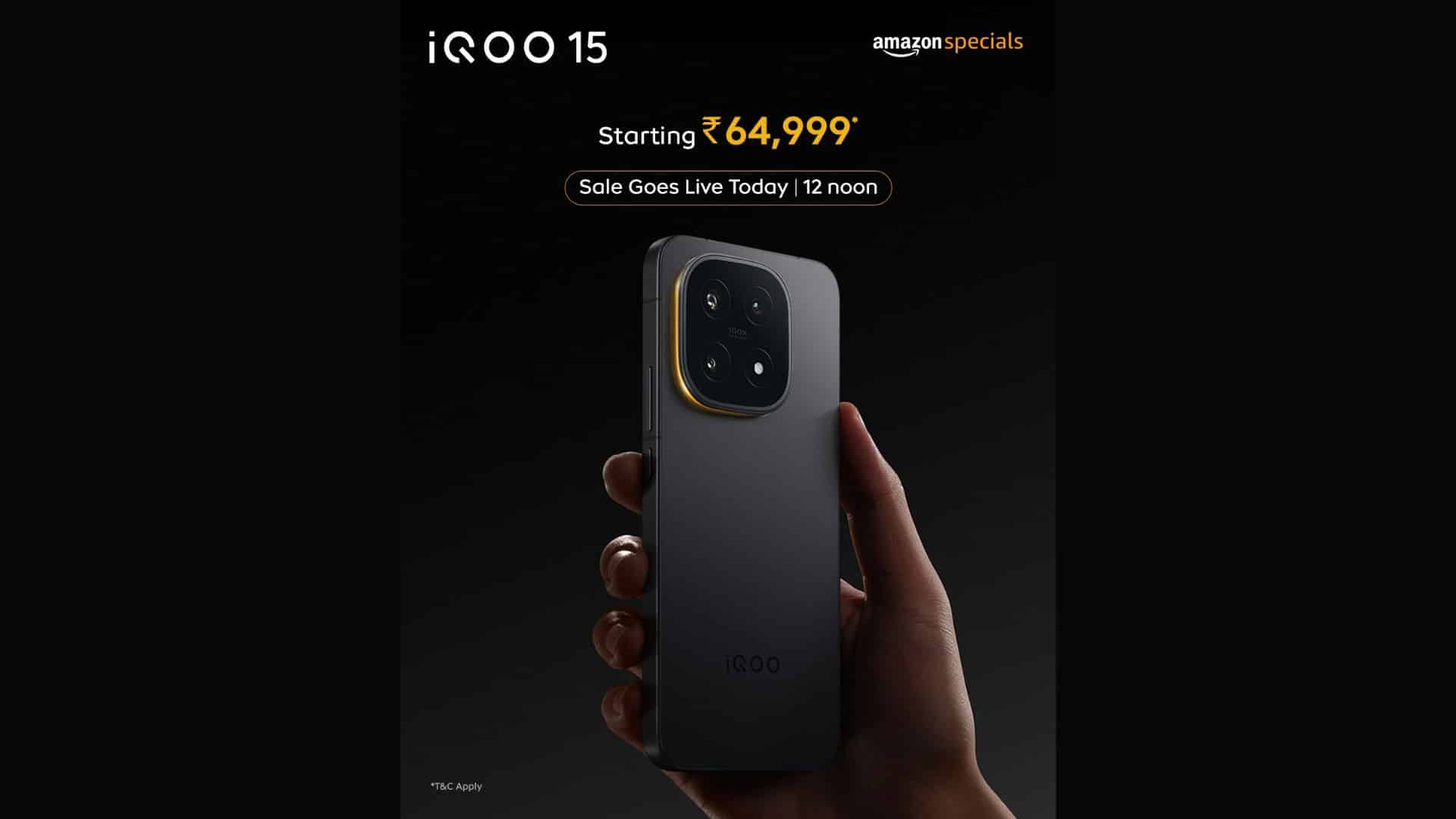 iQOO 15 Sales Start Today: Snapdragon 8 Elite Gen 5 Flagship Hits Amazon
