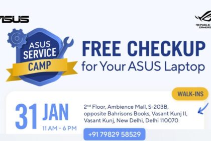 ASUS Hosts Free Laptop Service Camp at Ambience Mall, New Delhi on January 31