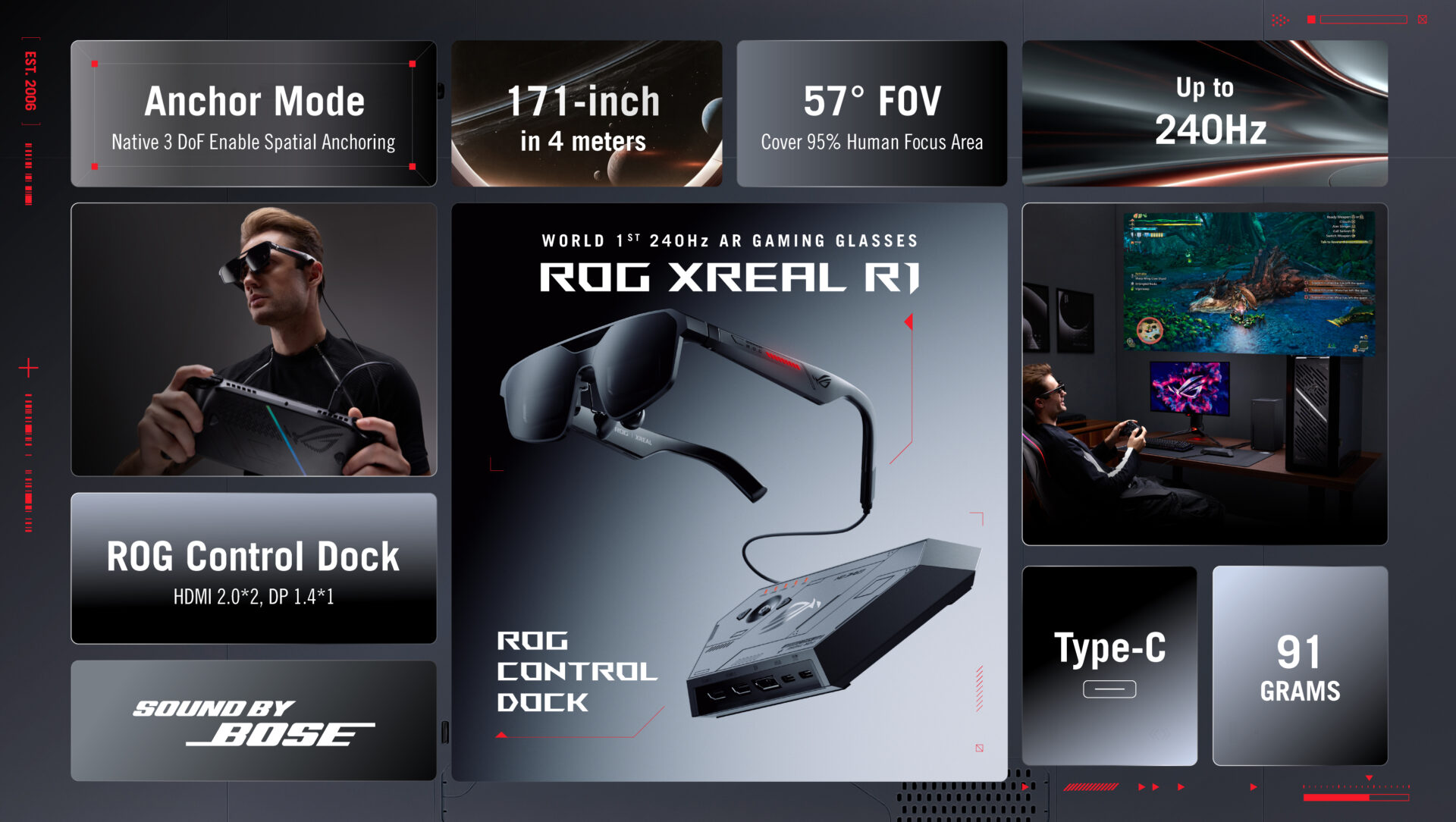 ASUS ROG and XREAL Launch World First 240Hz AR Gaming Glasses