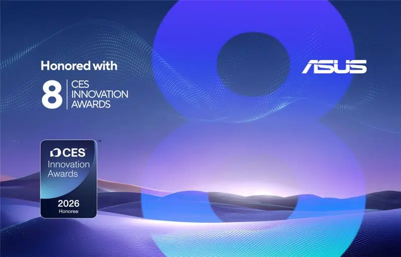 ASUS Wins Eight CES 2026 Innovation Awards for Its New Laptops and Motherboards