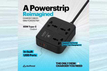 Stuffcool Launches ChargeCube 65W: A Compact Powerstrip With Built-In GaN Fast Charging