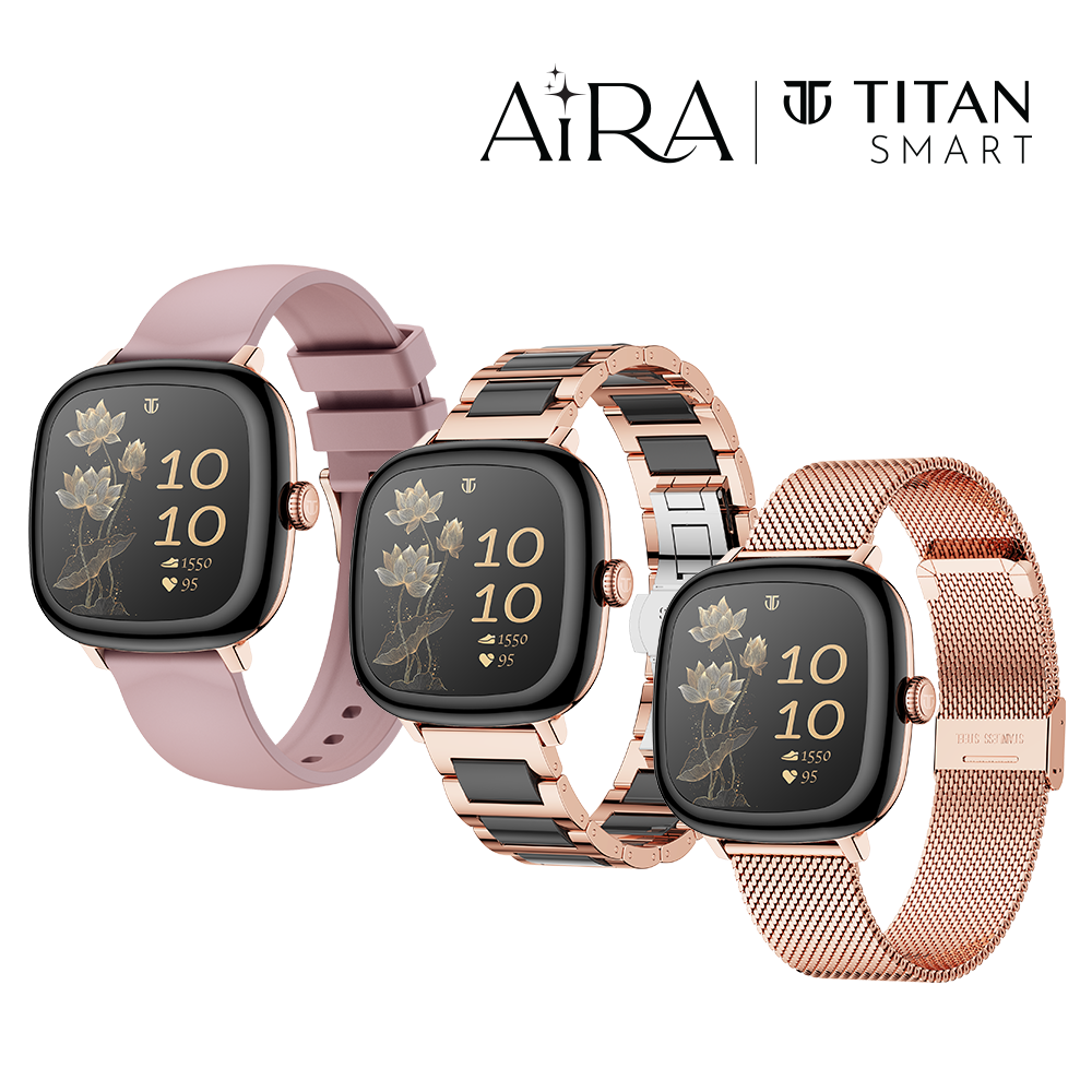 Titan Smart Launches Aira Smartwatch for Women with AI Chat and AMOLED Display