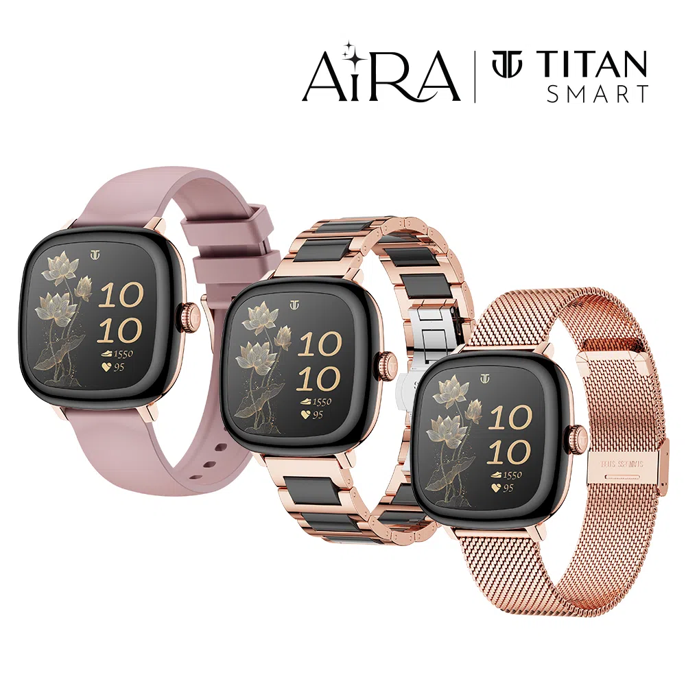 Titan Smart Launches Aira Smartwatch for Women with AI Chat and AMOLED Display