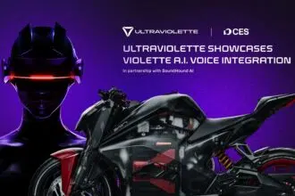 Ultraviolette Showcasing Next-Gen AI on the F77 in Partnership with Soundhound AI at CES 2026 in Las Vegas- Landscape