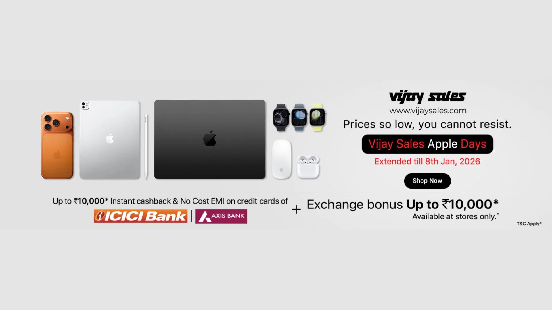 Vijay Sales Extends Apple Days Sale Through 8th January 2026