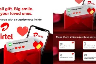 Airtel Introduces “Gift a Recharge with a Special Note” on the Thanks App