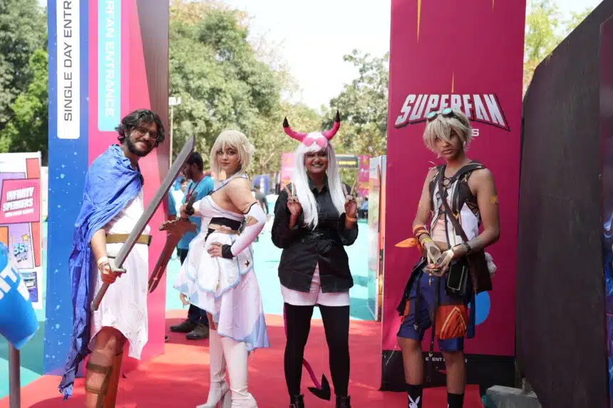 Cosplayers at Comic Con Gurugram