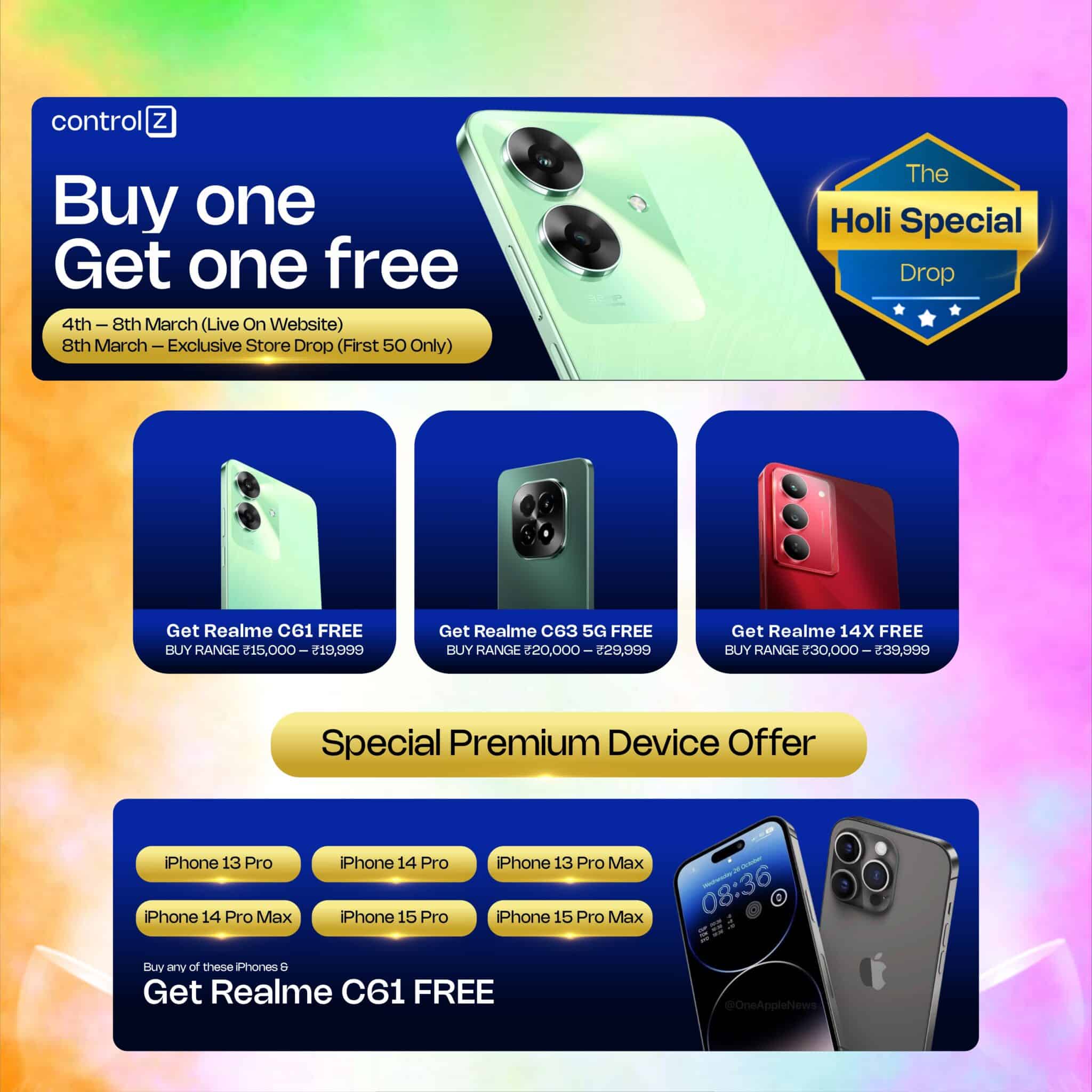 Control Z Announces Buy One Get One FREE Offer with Assured Smartphones