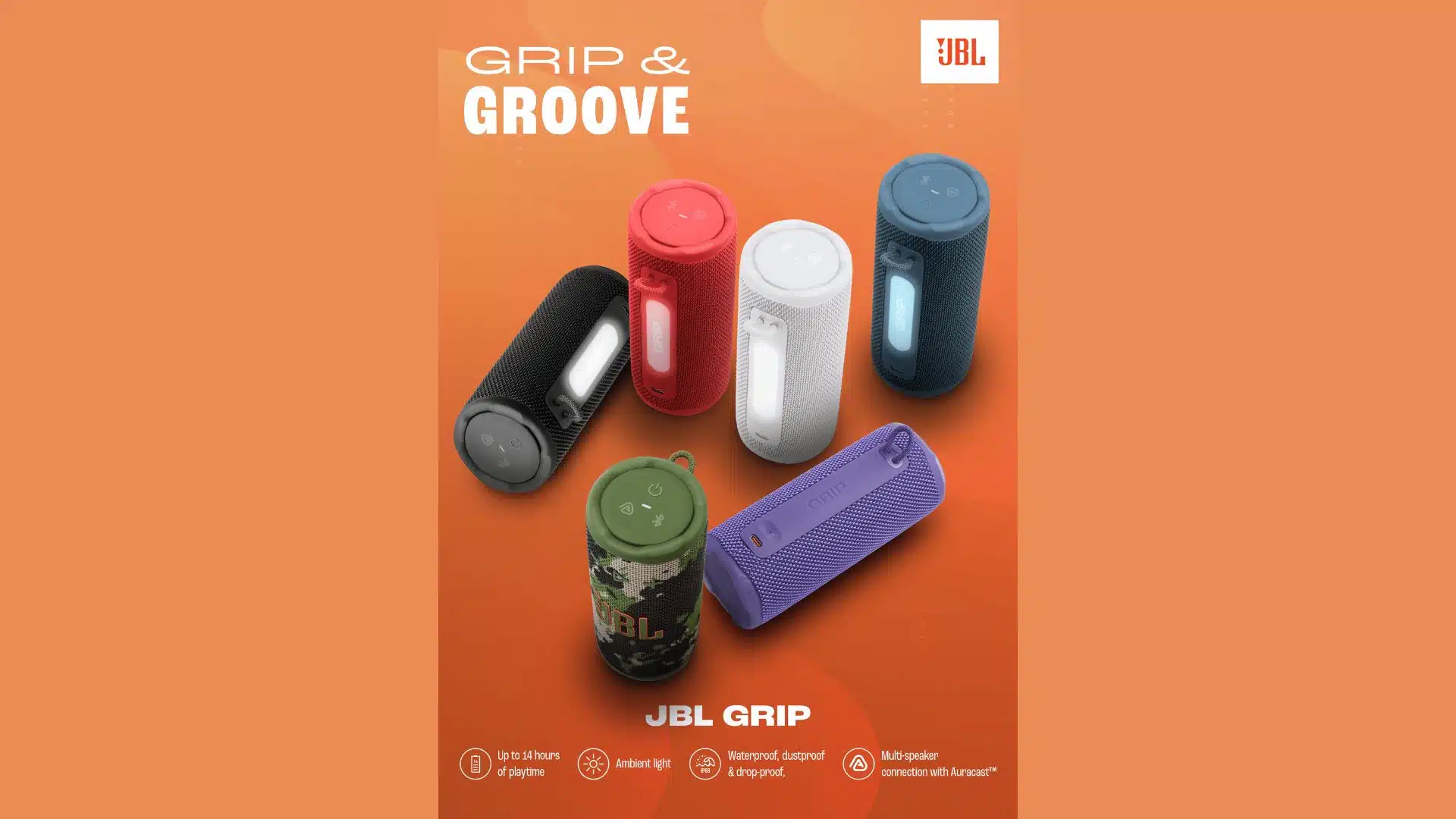 JBL Launches Grip Ultra Portable Speaker with AI Sound Boost in India