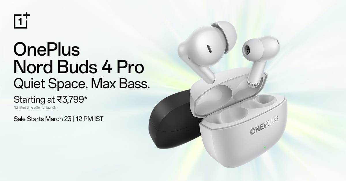 OnePlus launches Nord Buds 4 Pro with 55dB noise cancellation and 54 hour battery