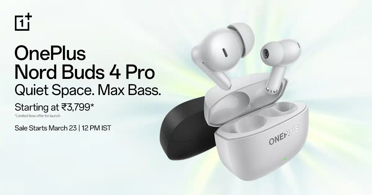OnePlus launches Nord Buds 4 Pro with 55dB noise cancellation and 54 hour battery