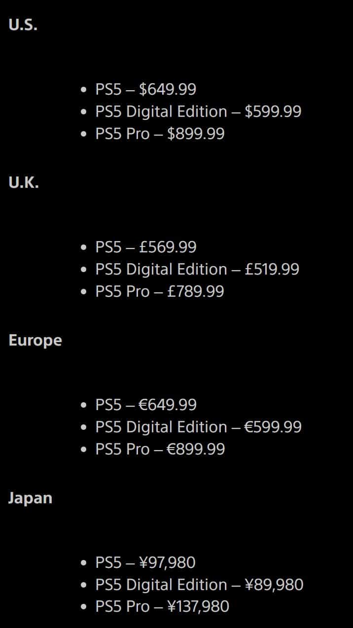 Sony Increases PlayStation 5 Prices Globally as Component Costs Rise 2 PS 5 Hike