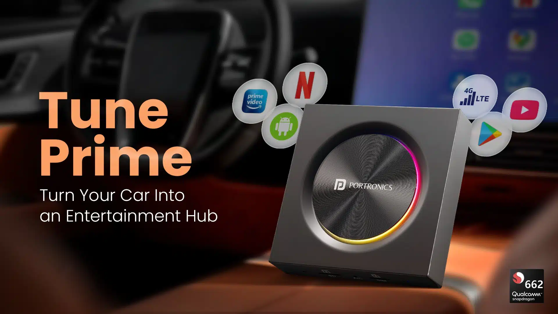 Portronics Launches Tune Prime Wireless Adapter for Smart In-Car Entertainment