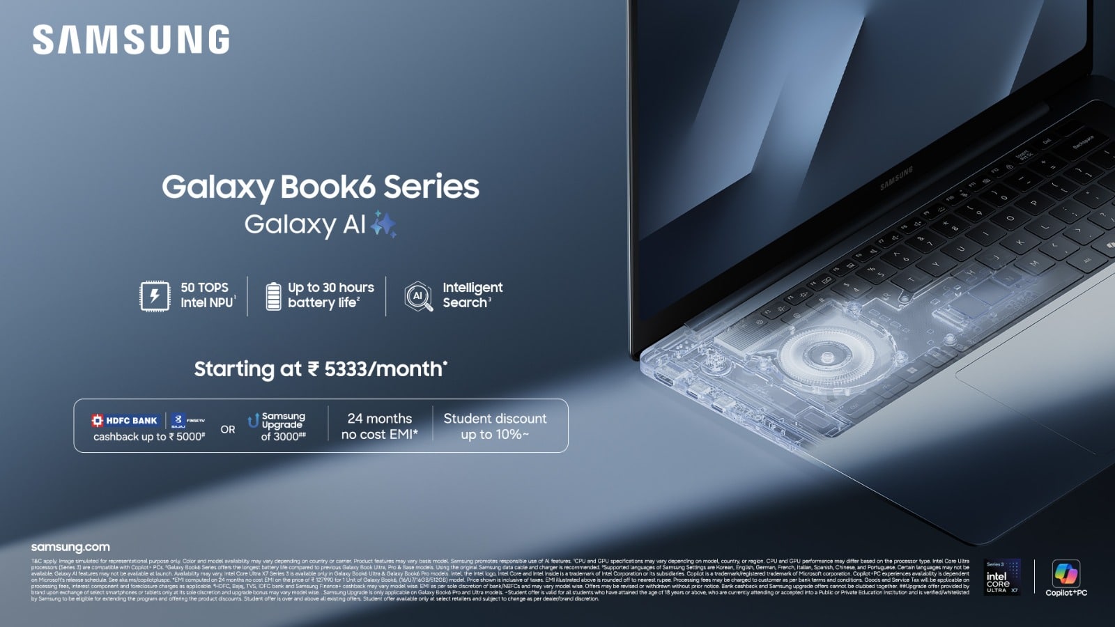 Samsung Galaxy Book6 Series Launches in India at the Starting Price of Rs. 127990