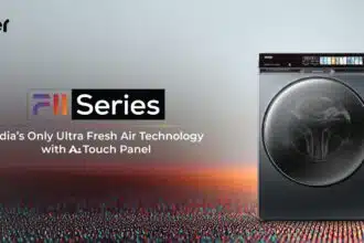 Haier launches F11 Washing Machine with AI Color Touch Panel in India.