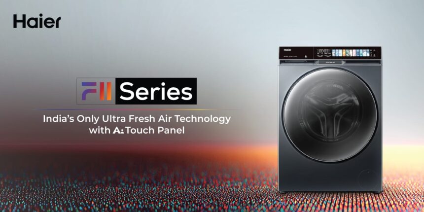 Haier launches F11 Washing Machine with AI Color Touch Panel in India.