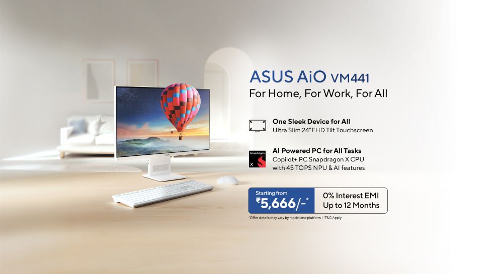 ASUS launches VM441 AiO with Snapdragon X chip in India starting at INR 1,01,990 2 ASUS launches VM441 AiO with Snapdragon X chip