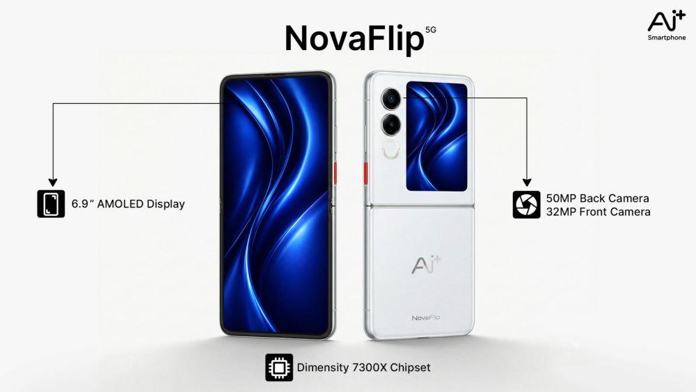 Ai+ NovaFlip 5G brings foldable technology to India
