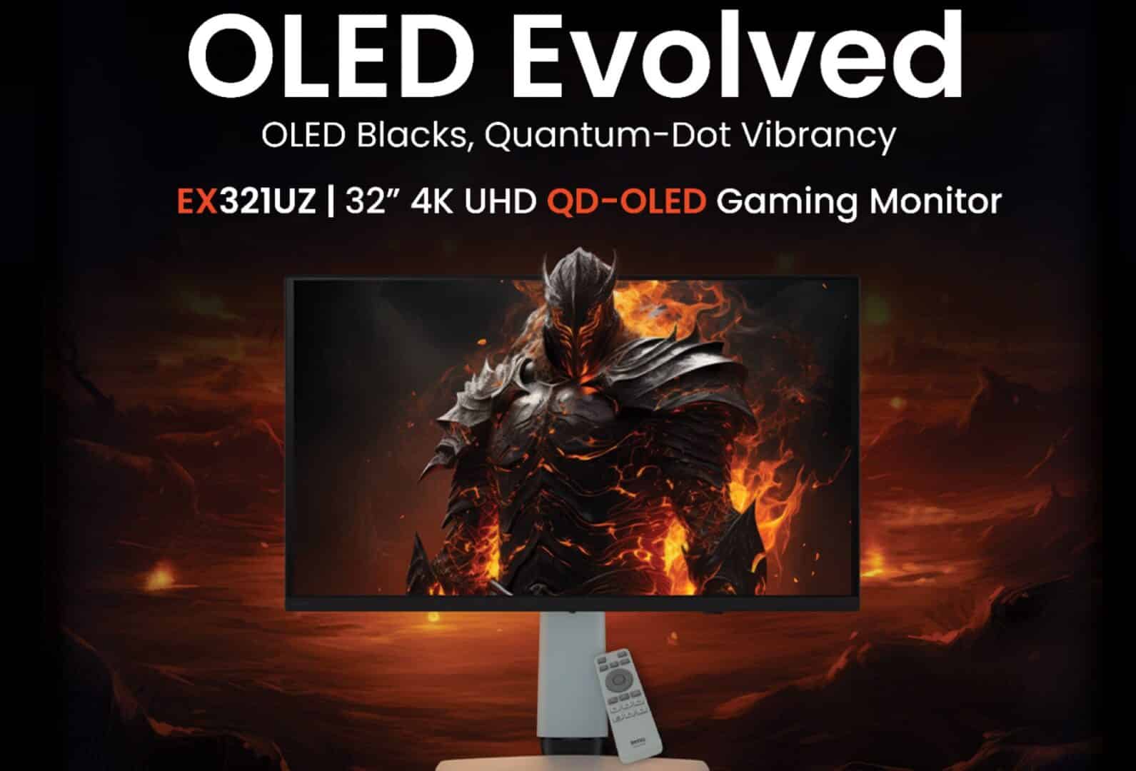 BenQ launches MOBIUZ EX321UZ 4K QD-OLED gaming monitor in India 1 BenQ launches MOBIUZ EX321UZ 4K QD-OLED gaming monitor in India